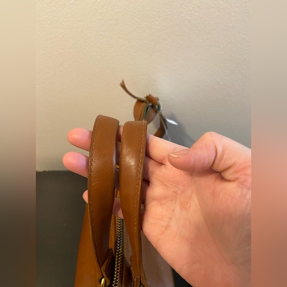 MADEWELL Glasgow English Saddle Leather Satchel Top Handle Shoulder Bag B6386 - Picture 9 of 16